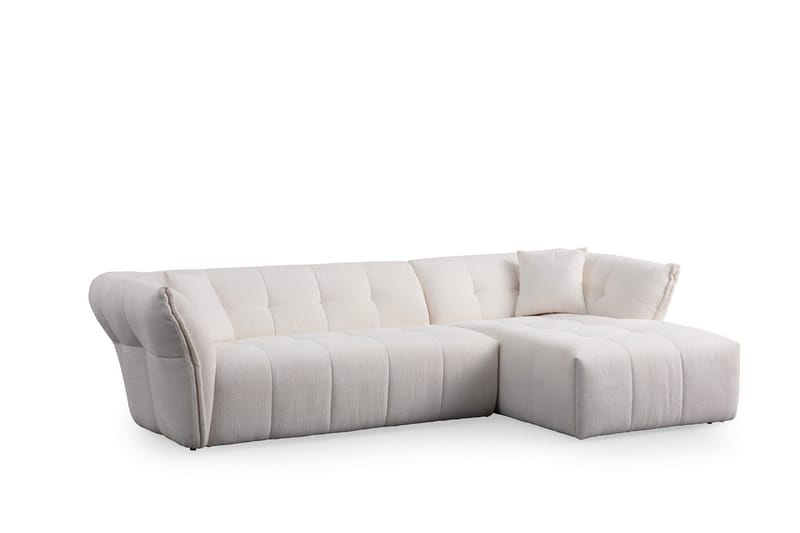 Azzo 4-sits Soffa med Divan Vit - Möbler - Vardagsrum - Soffor - Divansoffa & schäslong