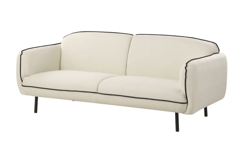 Balint Soffa 3-sits - Beige/Svart - Möbler - Vardagsrum - Soffor - 3-sits soffor