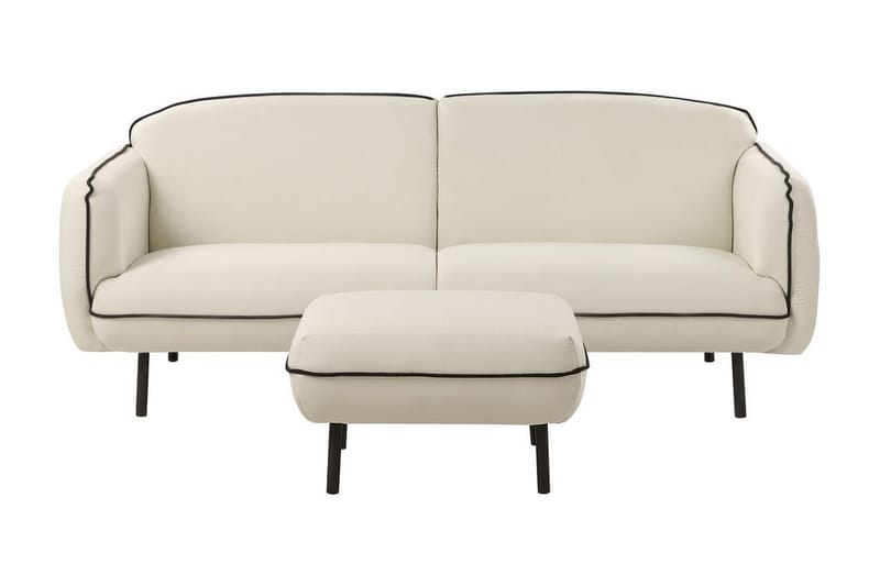 Balint Soffa 3-sits - Beige/Svart - Möbler - Vardagsrum - Soffor - 3-sits soffor