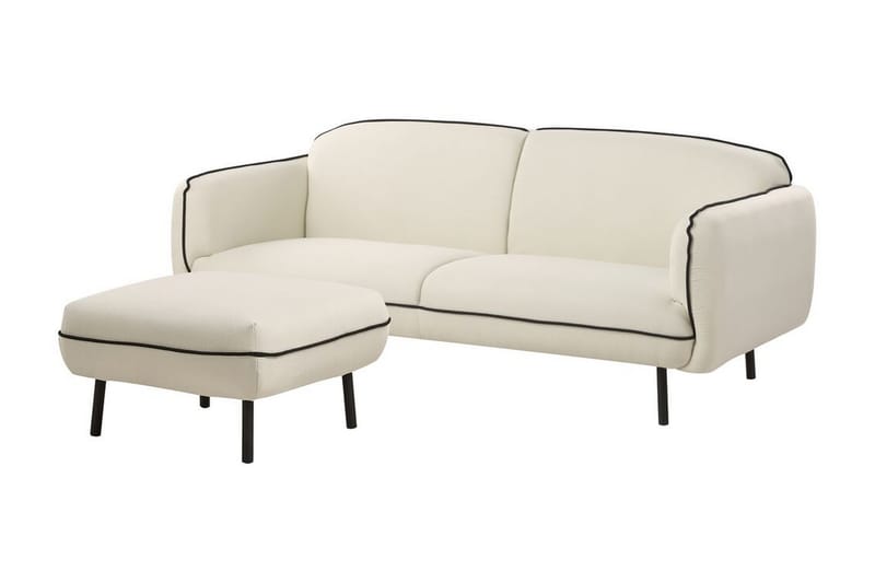 Balint Soffa 3-sits - Beige/Svart - Möbler - Vardagsrum - Soffor - 3-sits soffor