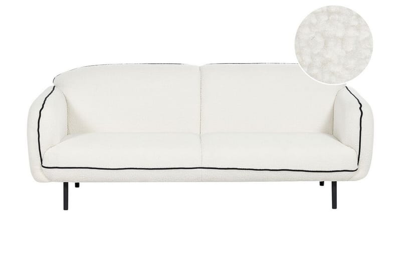 Balint Soffa 3-sits - Vit/Svart - Möbler - Vardagsrum - Soffor - 3-sits soffor