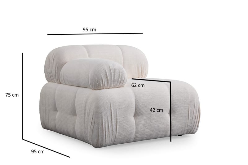 Bengul Soffa 2-sits - Vit - Möbler - Vardagsrum - Soffor - 2-sits soffor