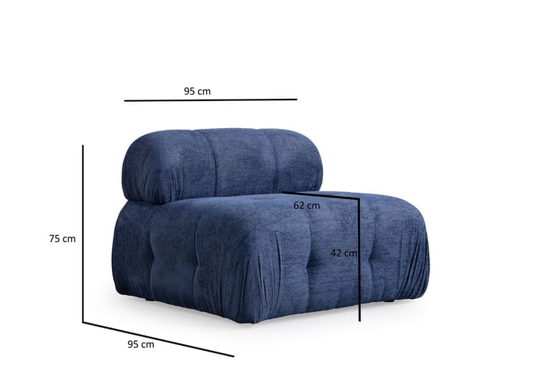 Bengul Soffa 3-sits - Blå - Möbler - Vardagsrum - Soffor - 3-sits soffor