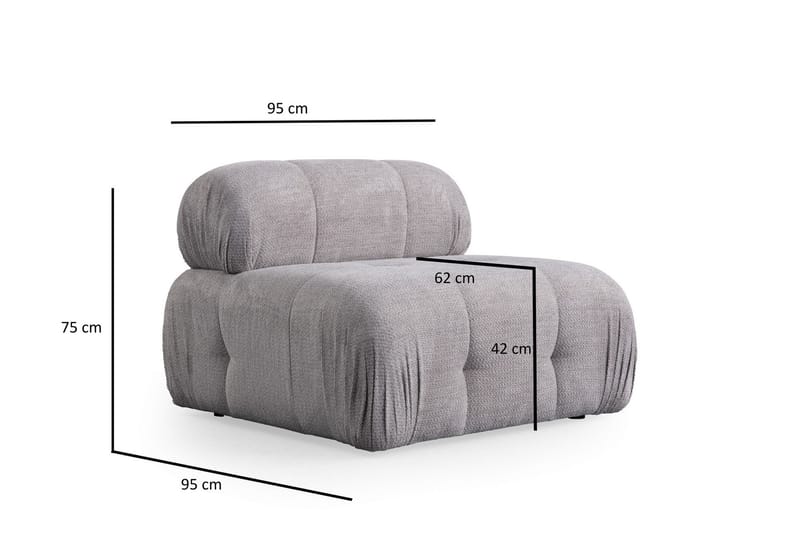 Bengul Soffa 3-sits - Ljusgrå - Möbler - Vardagsrum - Soffor - 3-sits soffor