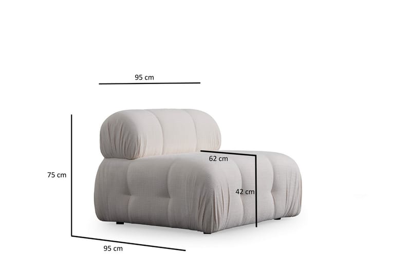 Bengul Soffa 3-sits - Vit - Möbler - Vardagsrum - Soffor - 3-sits soffor