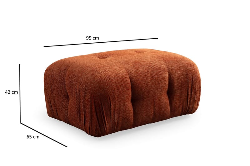 Bengul Soffa med Divan 2-sits - Orange - Möbler - Vardagsrum - Soffor - Divansoffa & schäslong