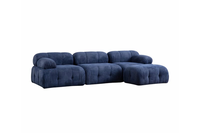 Bengul Soffa med Divan 3-sits - Blå - Möbler - Vardagsrum - Soffor - Divansoffa & schäslong