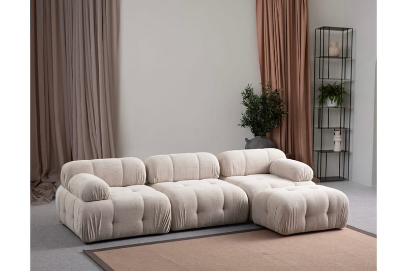 Bengul Soffa med Divan 3-sits - Cream - Möbler - Vardagsrum - Soffor - Divansoffa & schäslong