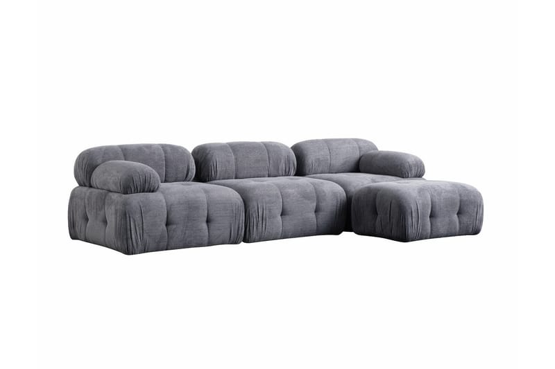 Bengul Soffa med Divan 3-sits - Grå - Möbler - Vardagsrum - Soffor - Divansoffa & schäslong