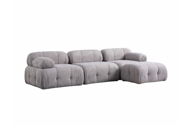 Bengul Soffa med Divan 3-sits - Ljusgrå - Möbler - Vardagsrum - Soffor - Divansoffa & schäslong