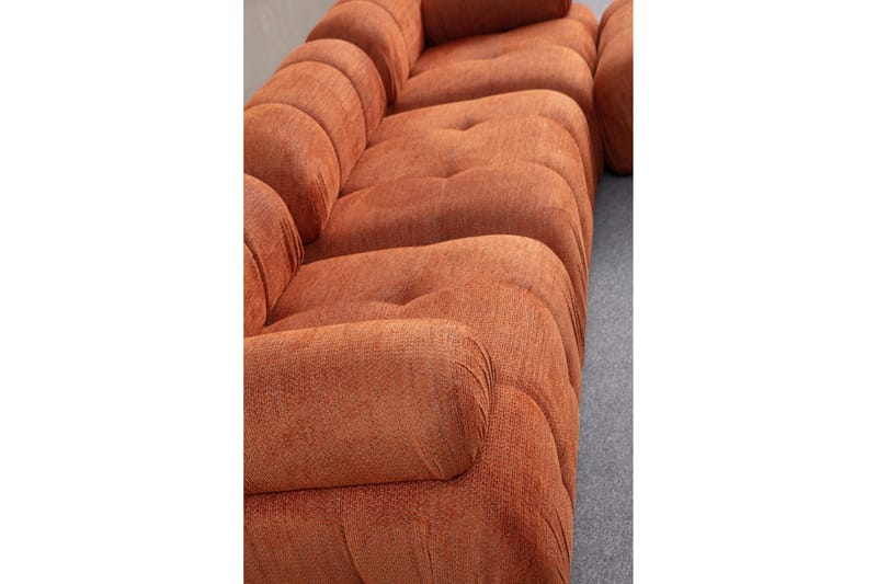 Bengul Soffa med Divan 3-sits - Orange - Möbler - Vardagsrum - Soffor - Divansoffa & schäslong