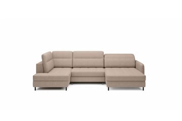 Berrto Soffa med Divan och Schäslong 5-sits Beige