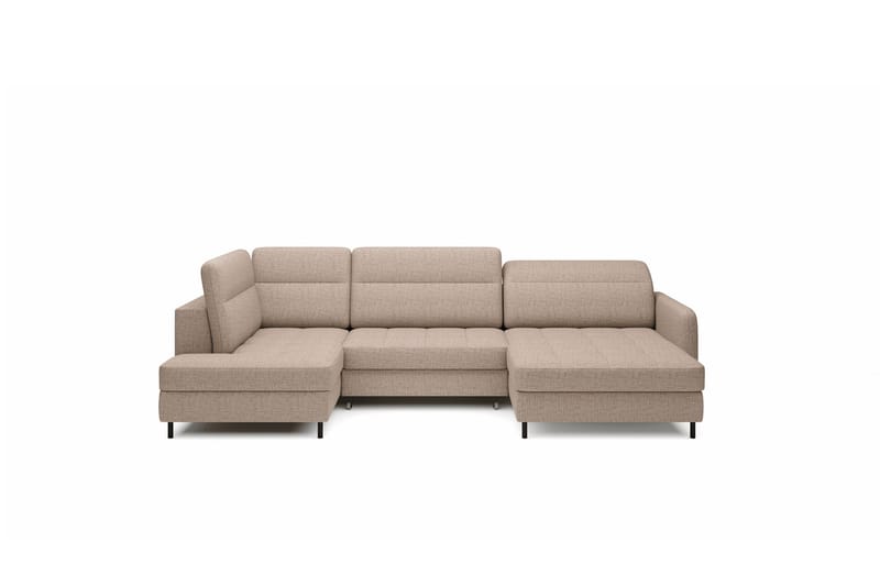 Berrto Soffa med Divan och Schäslong 5-sits Beige - Möbler - Vardagsrum - Soffor - U-soffor