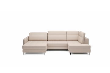 Berrto Soffa med Divan och Schäslong 5-sits Beige