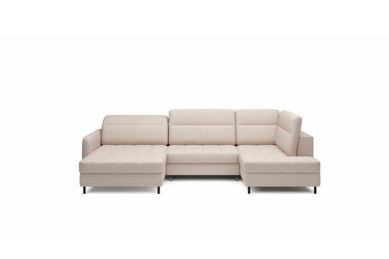 Berrto Soffa med Divan och Schäslong 5-sits Beige - Möbler - Vardagsrum - Soffor - U-soffor