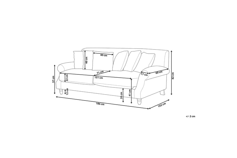 Bijan Soffa 2-sits - Grön/Mörkt trä - Möbler - Vardagsrum - Soffor - 2-sits soffor