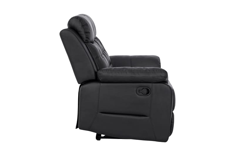 OWENS Reclinersoffa 2-sits Konstläder Svart - Möbler - Vardagsrum - Soffor - Reclinersoffor & Biosoffor