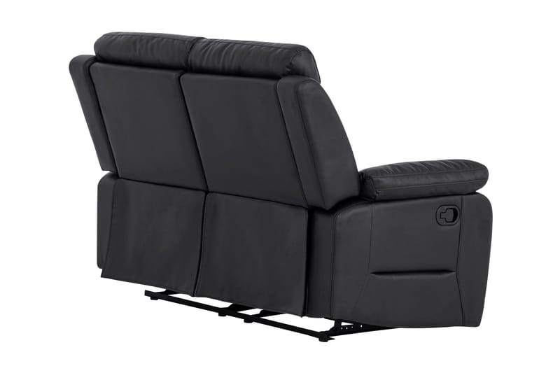 OWENS Reclinersoffa 2-sits Konstläder Svart - Möbler - Vardagsrum - Soffor - Reclinersoffor & Biosoffor