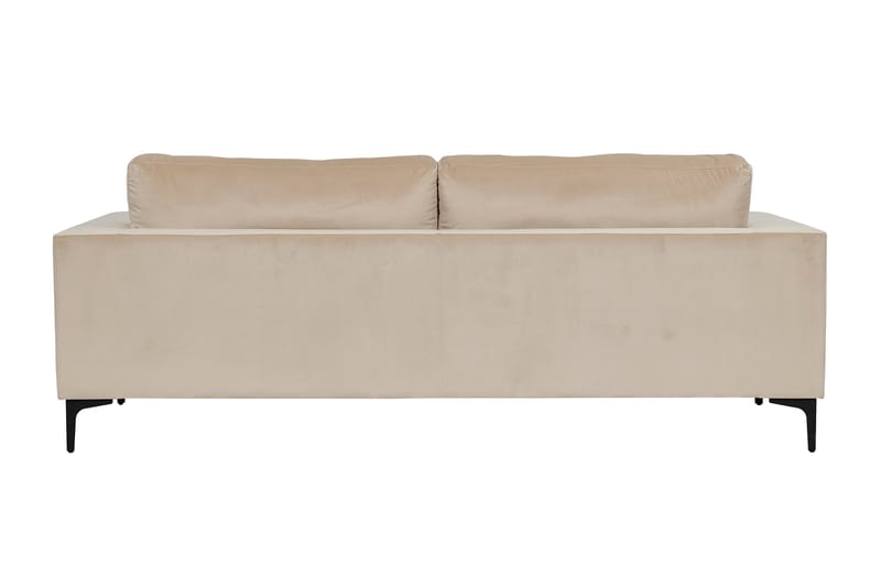 Bloom Sammetssoffa 3-sits - Beige - Möbler - Vardagsrum - Soffor - 3-sits soffor