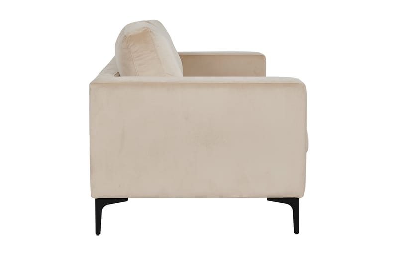 Bloom Sammetssoffa 3-sits - Beige - Möbler - Vardagsrum - Soffor - 3-sits soffor