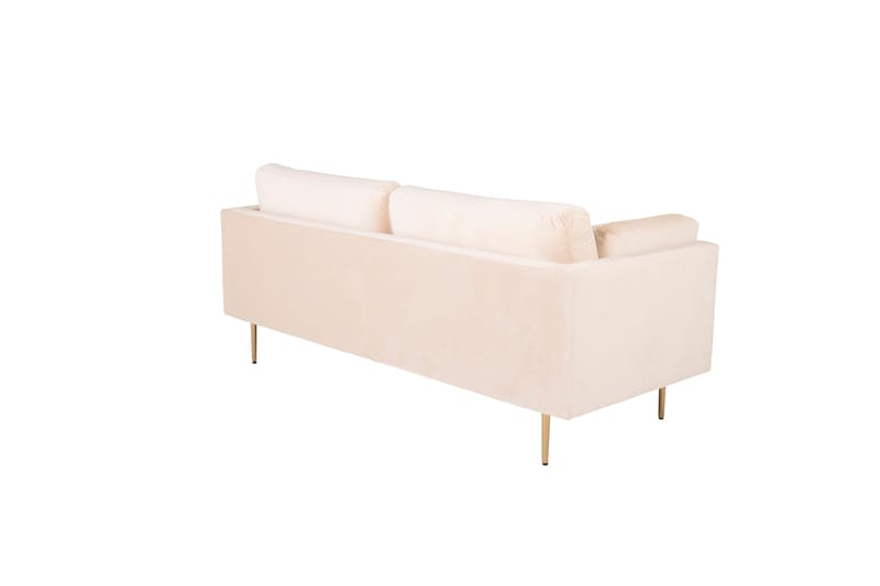 Bloom Sammetssoffa 3-sits - Beige - Möbler - Vardagsrum - Soffor - 3-sits soffor