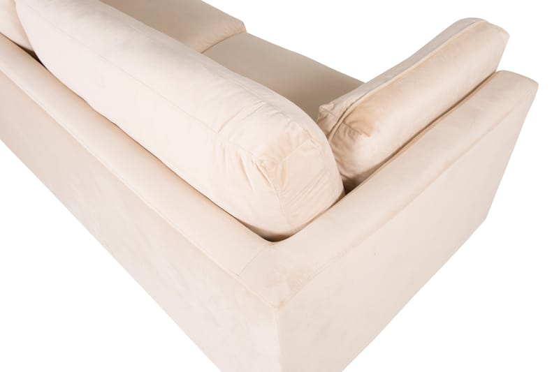 Bloom Sammetssoffa 3-sits - Beige - Möbler - Vardagsrum - Soffor - 3-sits soffor