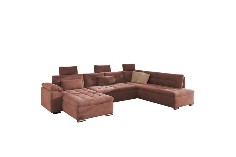 Borgstena Soffa med Divan och Schäslong 4-sits - Brun/Beige - Möbler - Vardagsrum - Soffor - U-soffor