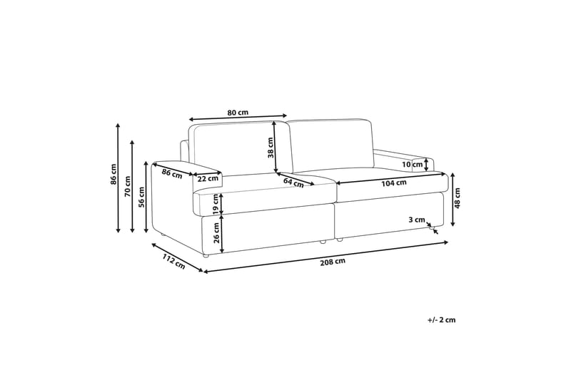 Brennan Soffa 3-sits - Brun - Möbler - Vardagsrum - Soffor - 3-sits soffor