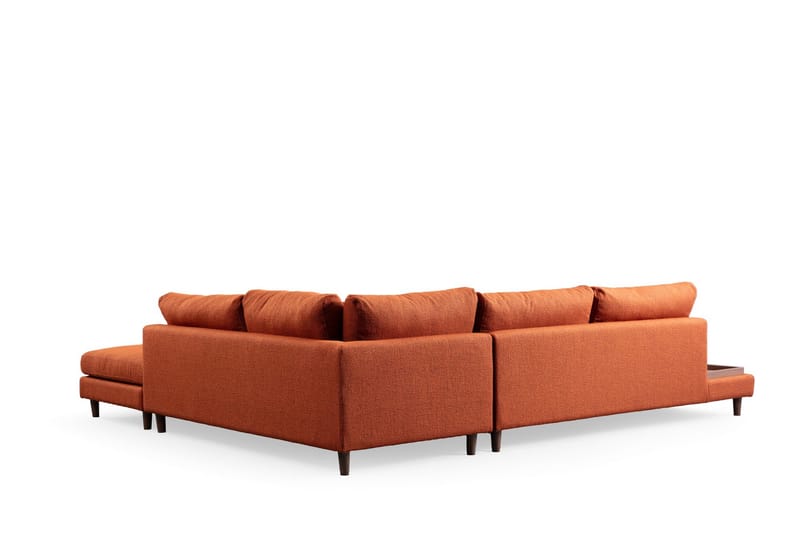 Brigid 4-sits Soffa med Divan Orange - Möbler - Vardagsrum - Soffor - Divansoffa & schäslong