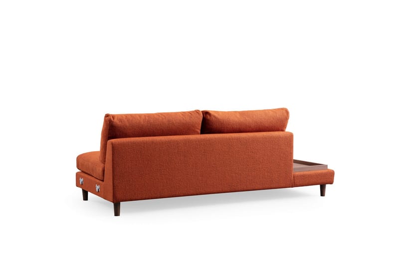 Brigid 4-sits Soffa med Divan Orange - Möbler - Vardagsrum - Soffor - Divansoffa & schäslong