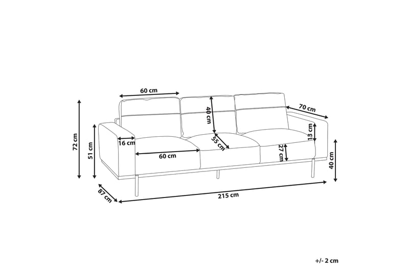 Bruna Soffa 3-sits - Grön - Möbler - Vardagsrum - Soffor - 3-sits soffor