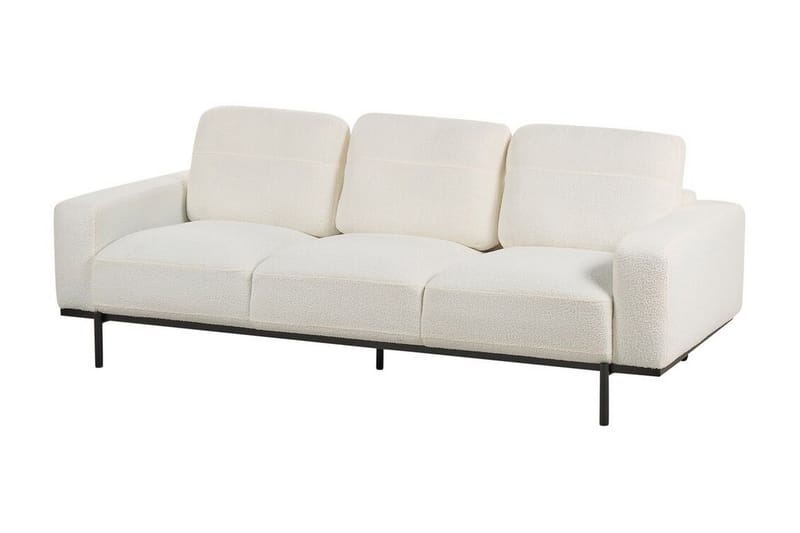 Bruna Soffa 3-sits - Vit/Svart - Möbler - Vardagsrum - Soffor - 3-sits soffor