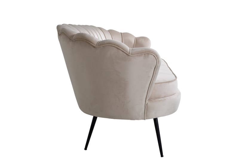 Calais 3-sits Soffa Sammet - Beige - Möbler - Vardagsrum - Soffor - 3-sits soffor