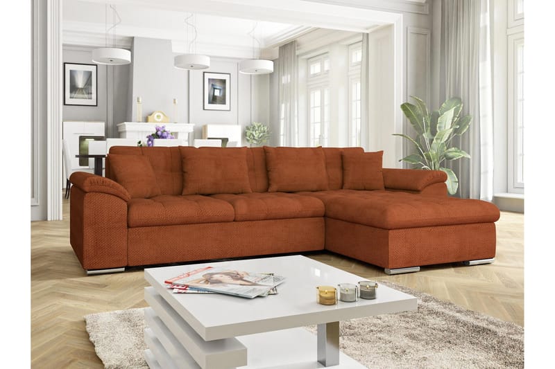 Camior Soffa med Divan 3-sits - Orange - Möbler - Vardagsrum - Soffor - Divansoffa & schäslong