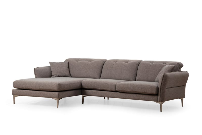 Chandara Soffa m. Divan 5-sits Grå - Möbler - Vardagsrum - Soffor - Divansoffa & schäslong