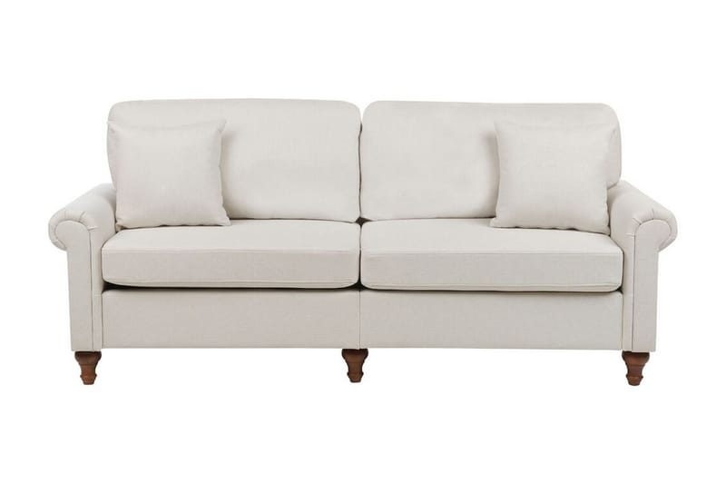 Cher Soffa 3-sits - Beige/Mörkt trä - Möbler - Vardagsrum - Soffor - 3-sits soffor