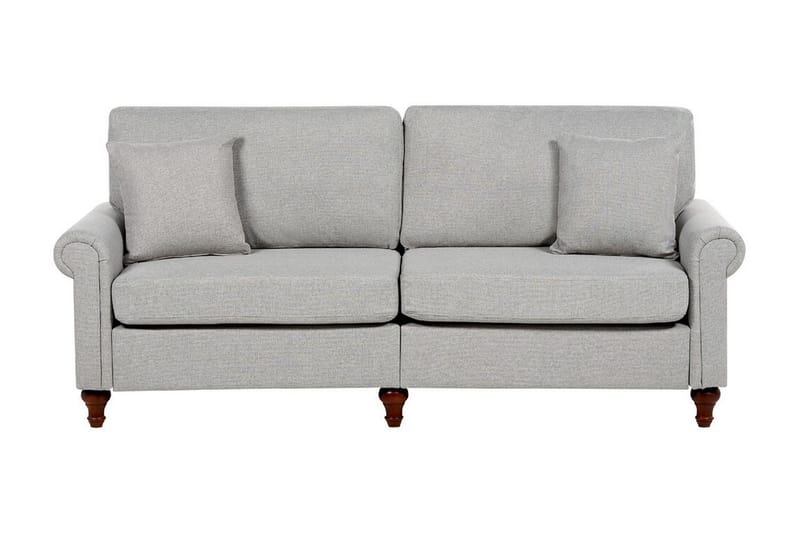 Cher Soffa 3-sits - Grå/Mörkt trä - Möbler - Vardagsrum - Soffor - 3-sits soffor