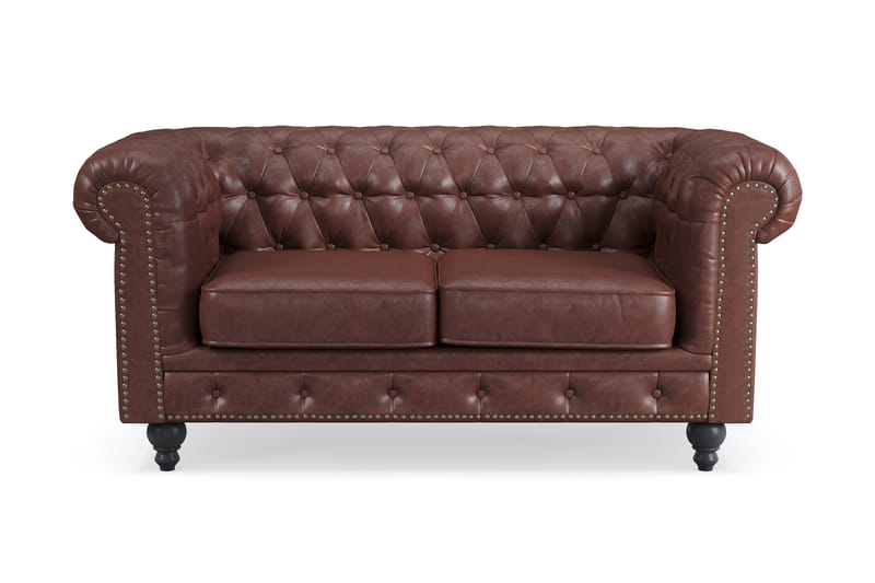 CHESTERFIELD LUX 2-sits Soffa Mörkbrun - Möbler - Vardagsrum - Soffor - 2-sits soffor