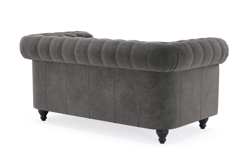 CHESTERFIELD LUX 2-sits Soffa Mörkgrå - Möbler - Vardagsrum - Soffor - 2-sits soffor