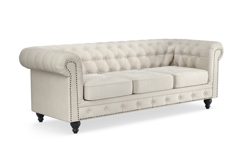 CHESTERFIELD LUX 3-sits Soffa Beige - Möbler - Vardagsrum - Soffor - 3-sits soffor