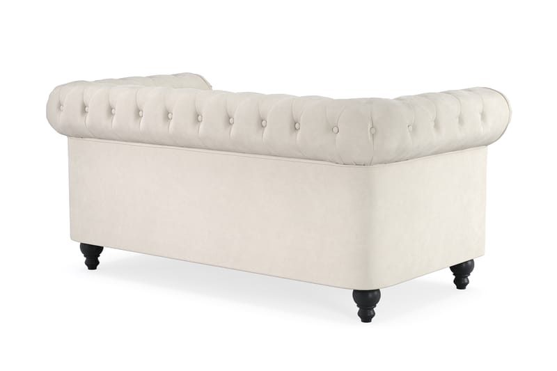 CHESTERFIELD Lyx 2-sits Soffa Beige Sammet - Möbler - Vardagsrum - Soffor - 2-sits soffor