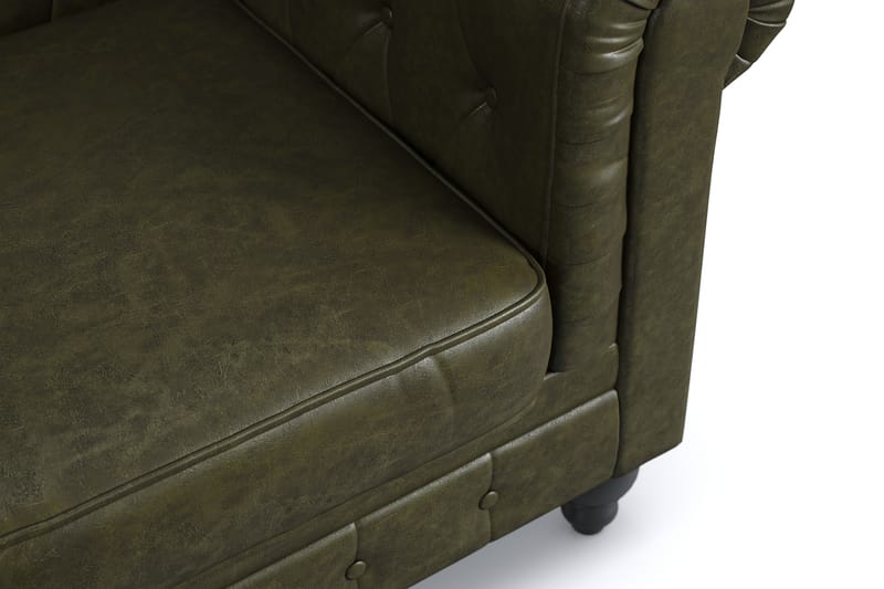 CHESTERFIELD Lyx 2-sits Soffa Mörkgrön PU - Möbler - Vardagsrum - Soffor - 2-sits soffor