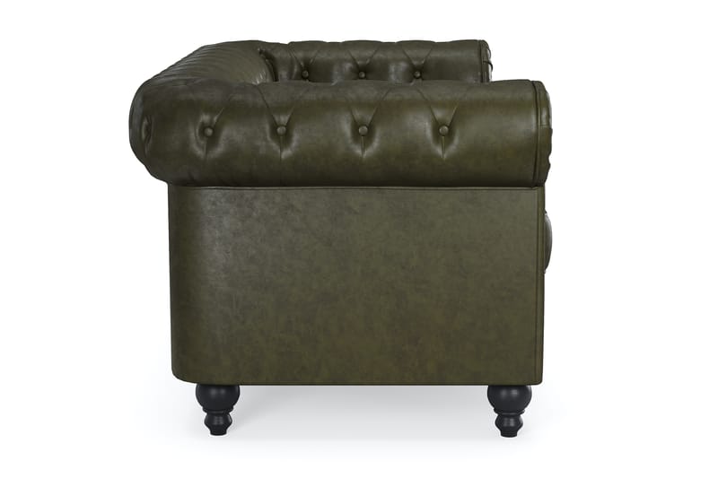 CHESTERFIELD Lyx 2-sits Soffa Mörkgrön PU - Möbler - Vardagsrum - Soffor - 2-sits soffor