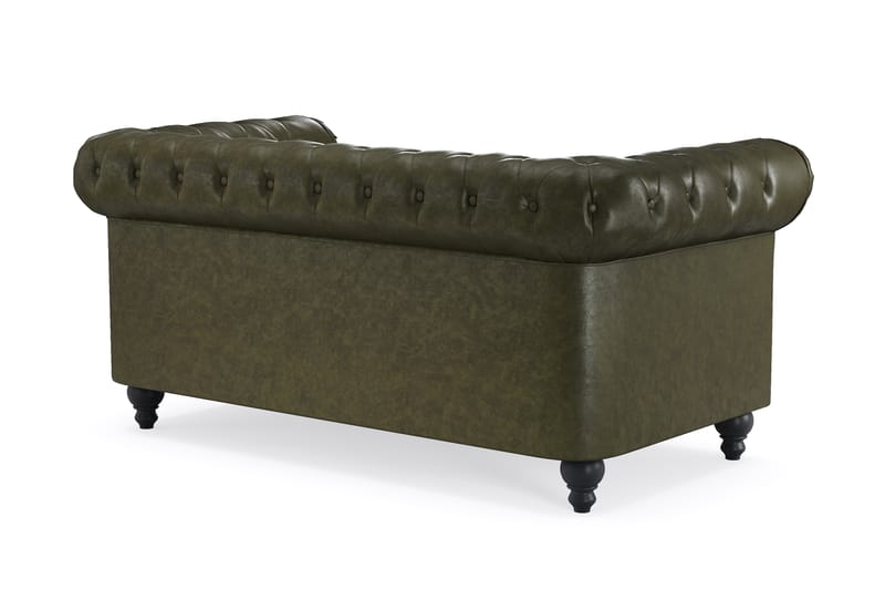 CHESTERFIELD Lyx 2-sits Soffa Mörkgrön PU - Möbler - Vardagsrum - Soffor - 2-sits soffor