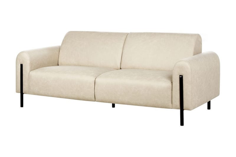 Christa Soffa 3-sits - Beige/Svart - Möbler - Vardagsrum - Soffor - 3-sits soffor