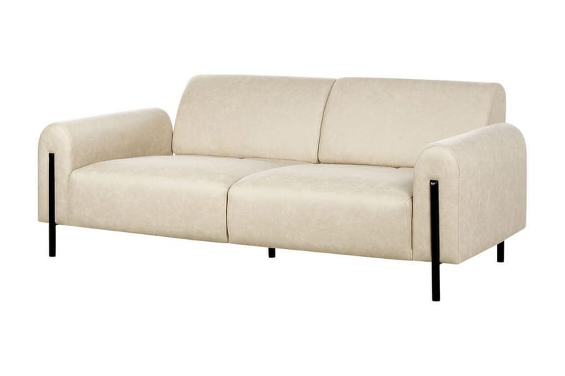 Christa Soffa 3-sits - Beige/Svart - Möbler - Vardagsrum - Soffor - 3-sits soffor