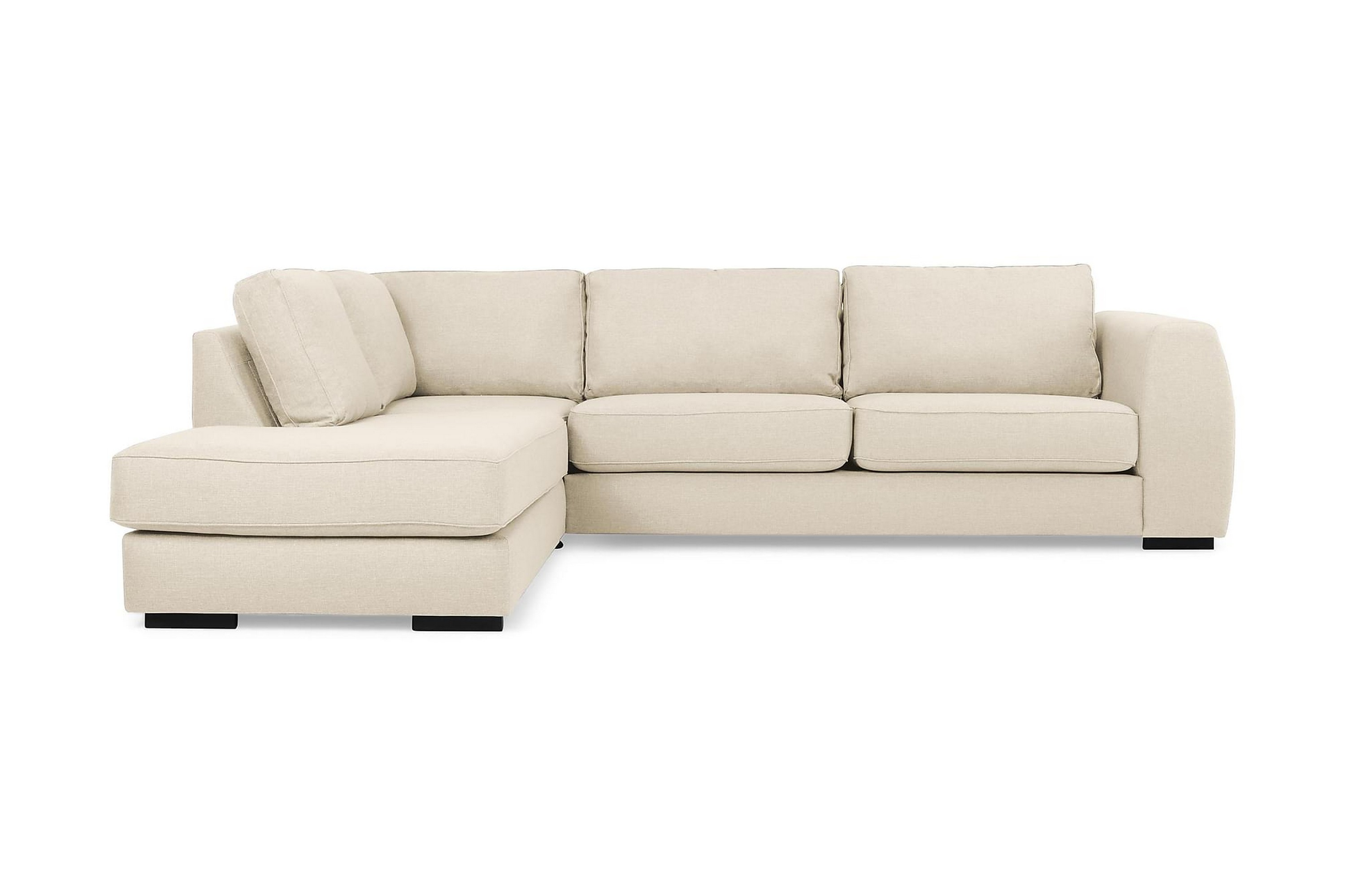 CLARKVILLE 3-sits Soffa med Schäslong Vänster Beige –