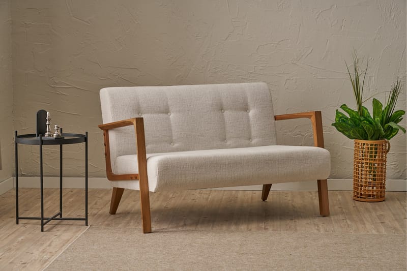 CROOKSTON Soffa 2-sits Creme - Möbler - Vardagsrum - Soffor - 2-sits soffor