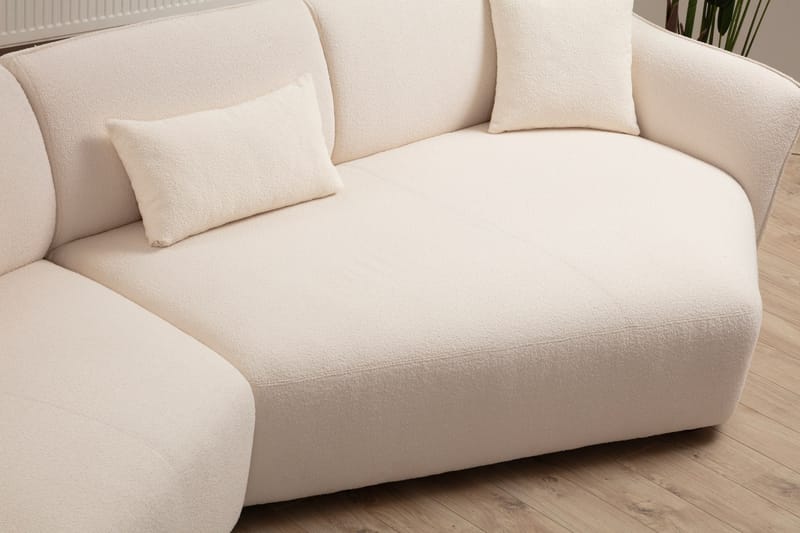 Damor Svängd Soffa 3-sits Beige - Möbler - Vardagsrum - Soffor - 3-sits soffor