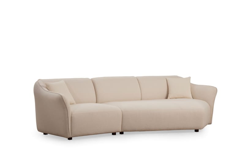 Damor Svängd Soffa 3-sits Beige - Möbler - Vardagsrum - Soffor - 3-sits soffor